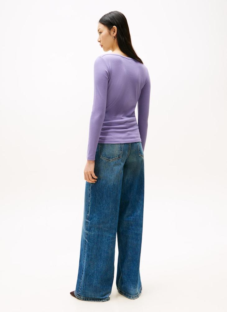 تومي هيلفيغر تيشيرت بياقة دائرية وشعار - Image 2